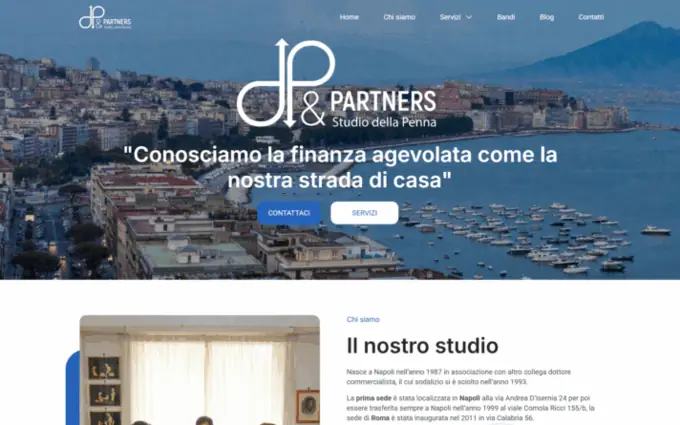 Homepage dello studio Della Penna & Partners